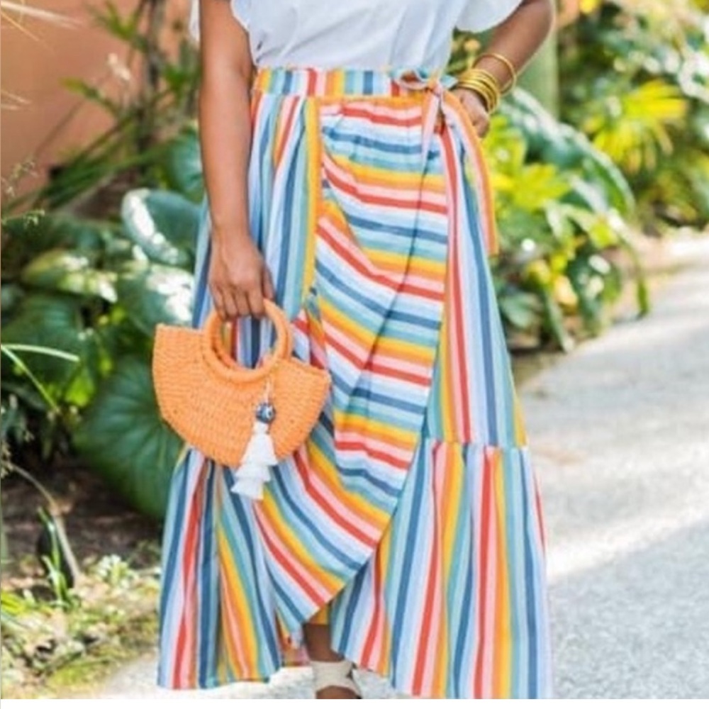 Colorful Wrap skirt